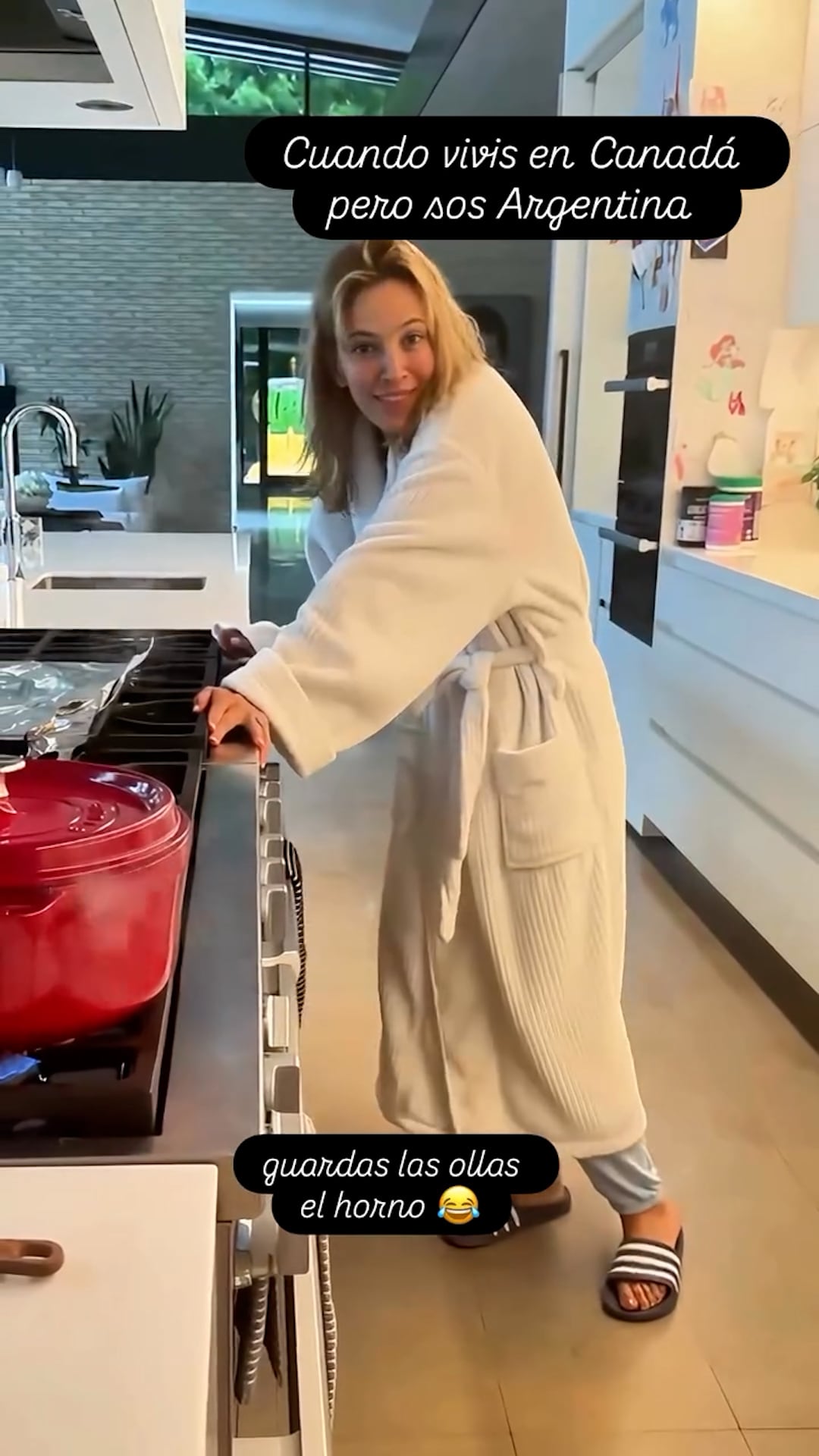 Luisana Lopilato mostró la costumbre argentina que conserva aun en Canadá: