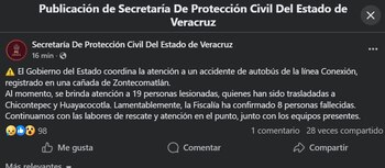 El informe de Protección Civil