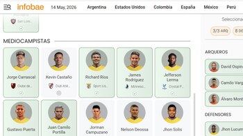Arma tu lista de 26 convocados de la Selección Colombia para el Mundial 2026