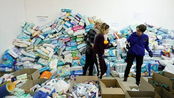 Centenares de ciudadanos de Leópolis