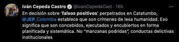 Falsos positivos colombia