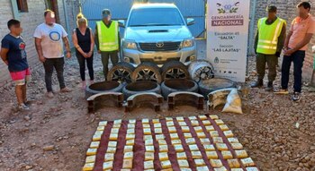 El cargamento de cocaína fue