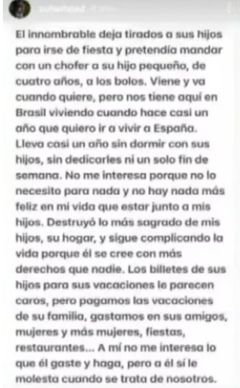 Esposa de André Carrillo lanza fuertes acusaciones. IG
