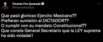 Vicente Fox Revocación de Mandato Guardia Nacional