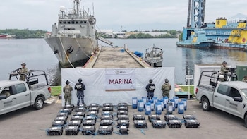 Asegura Marina más de 248 millones de pesos en cocaína en el Pacífico mexicano