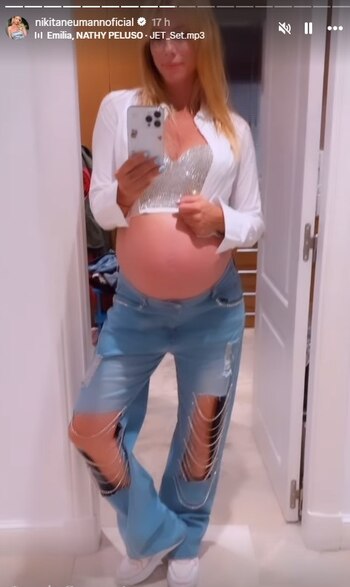 Nicole Neumann mostró su pancita