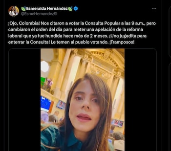 Pronunciamiento de Esmeralda Hernández por