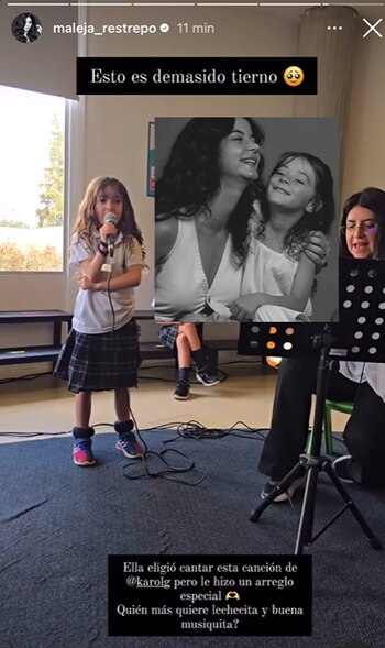 Macarena cantó un tema de