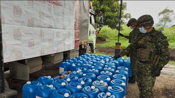 Los explosivos serían usados en contra de la fuerza pública - crédito Ejército Nacional