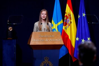 La princesa Leonor pronuncia un
