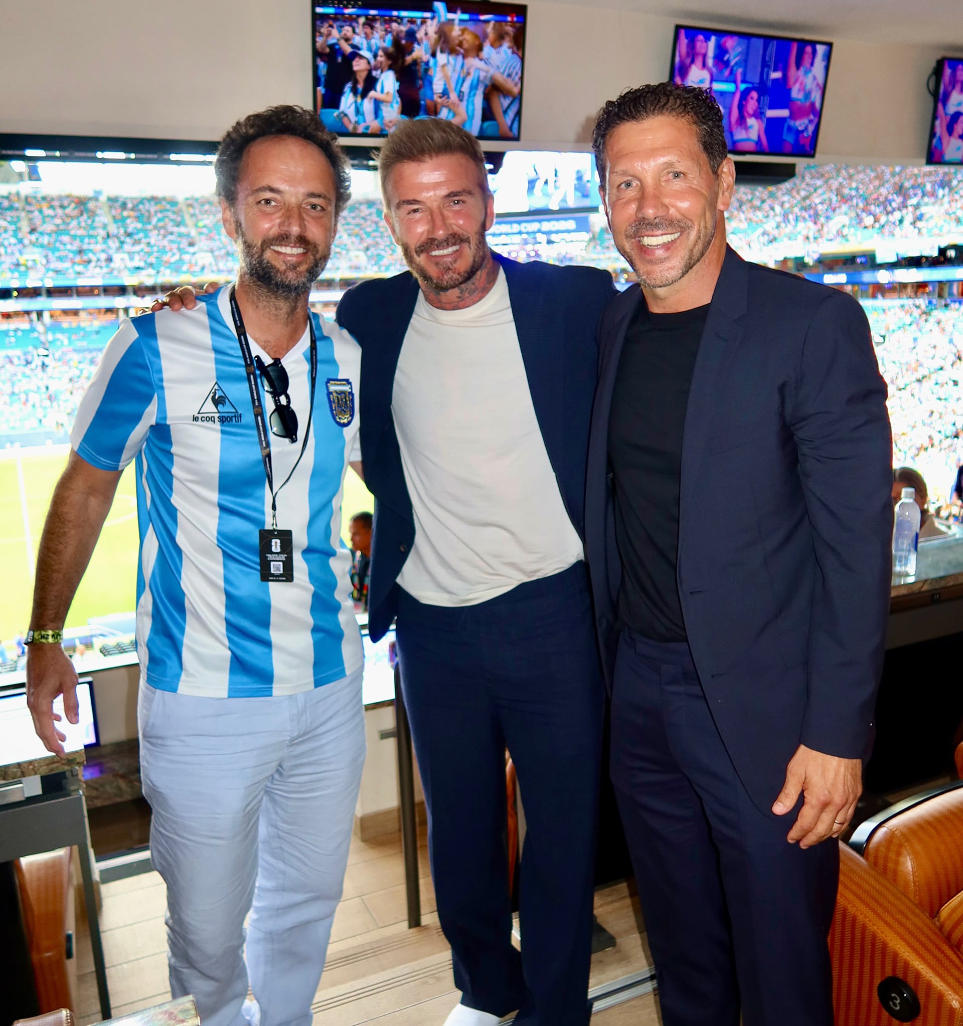 El Cholo fue uno de los invitador de honor al partido