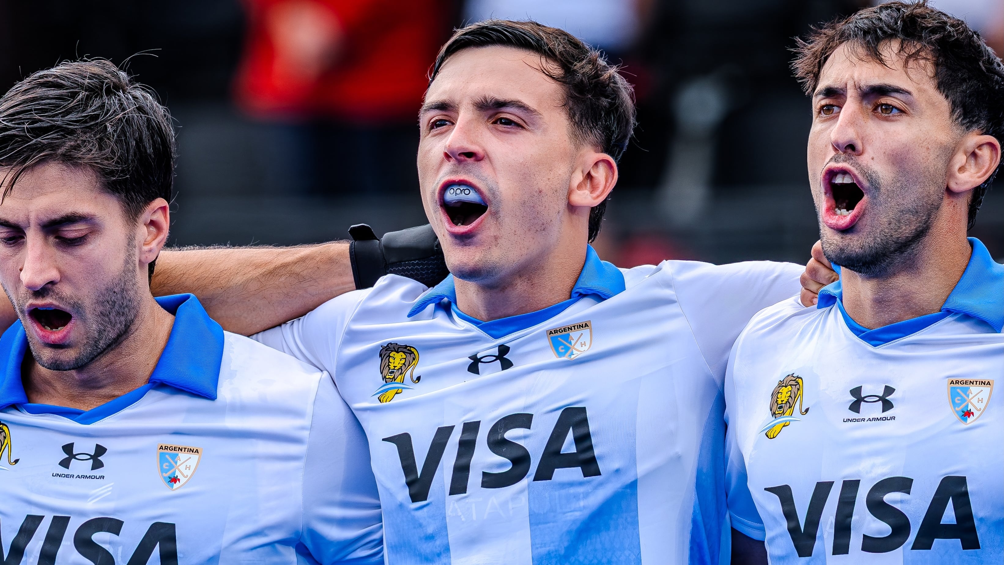 Los Leones golearon 7-1 y clasificaron a la segunda ronda del Mundial de hockey