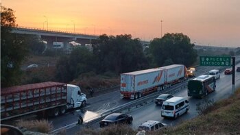 Choque de dos tráiler Circuito