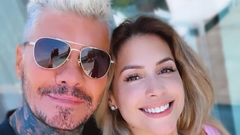 Marcelo Tinelli y Milett Figueroa,