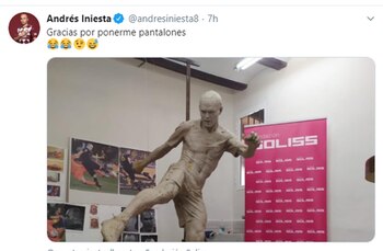 El tuit de Andrés Iniesta