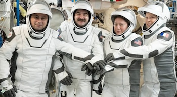 Los cuatro integrantes de Crew 12 regresaron a la Tierra tras 237 días en la Estación Espacial Internacional y amerizaron frente a California (NASA)
