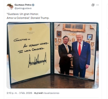 El presidente Gustavo Petro compartió