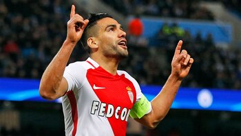 Celebración de Falcao en el