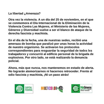 El 25 de noviembre el