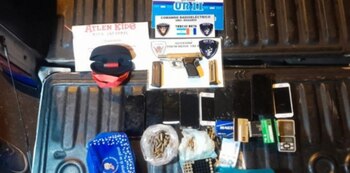 Parte de los secuestrado en