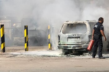 El incendio de una gasera