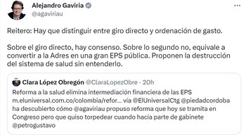 Alejandro Gaviria sostiene que los