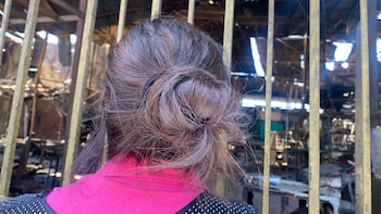 María Caparachic visualiza su puesto