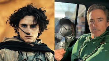 Timothée Chalamet y Robert Downey