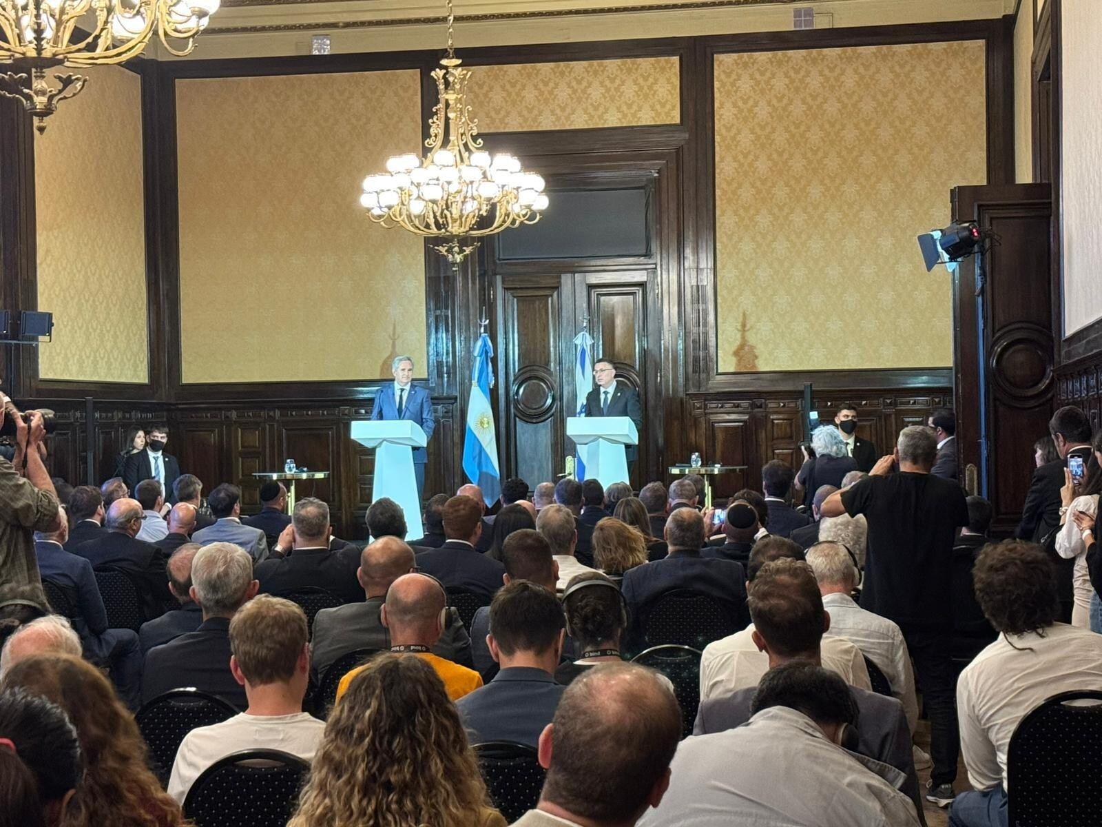 Ambos cancilleres abrieron el Foro Económico Argentino-Israelí