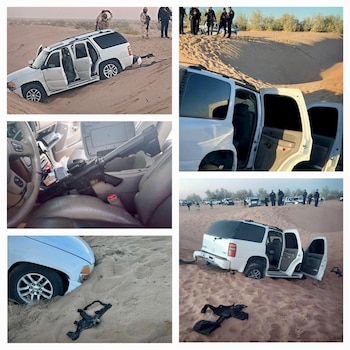 Algunos fusiles quedaron dentro de