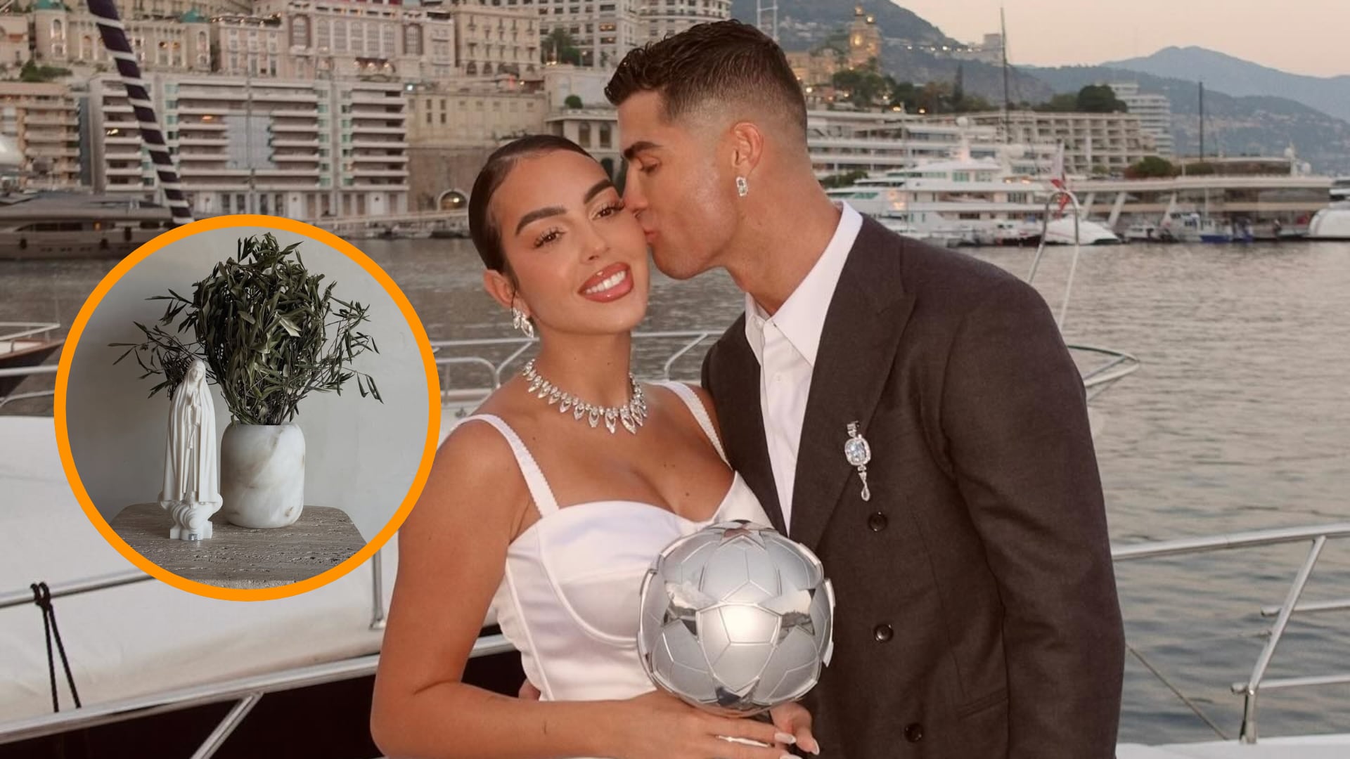 El ramo de la boda de Georgina Rodríguez y Cristiano Ronaldo (Instagram)