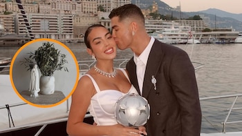 Georgina Rodríguez enseña el ramo sin flores con el que se casó con Cristiano Ronaldo: el significado detrás de las austeras hojas de olivo que eligió
