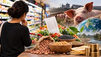 El costo de los alimentos va más allá del precio en el supermercado: también involucra el acceso a una dieta saludable, el impacto ambiental y el bienestar de los animales