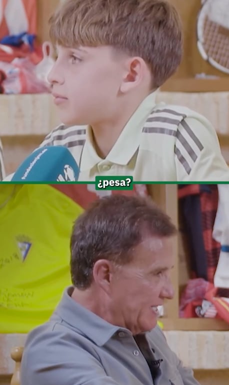 Martín, el primogénito de Sara Carbonero e Iker Casillas, habla de su trayectoria en la cantera del Real Madrid junto a José Ramón de la Morena (Instagram / @joseramondelamorena @laliga)