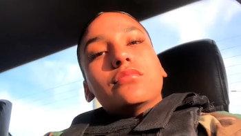 La policía Guadalupe Anahí Mena