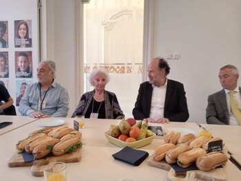 Estela de Carlotto durante el