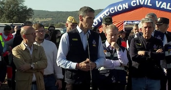 El presidente del Gobierno, Pedro Sánchez, comparece desde el lugar del accidente de tren en Toledo.
