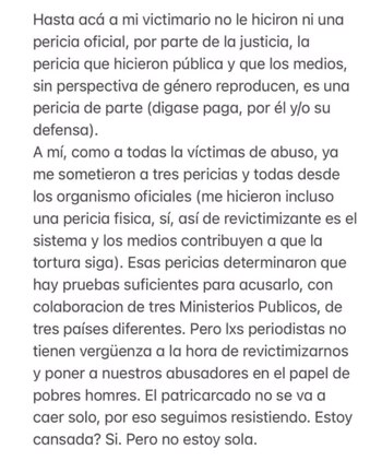 Los posteos de Thelma Fardin