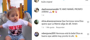 La menor despertó reacciones en