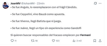 El descontento de los seguidores