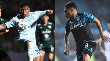 Roger Martínez y Juan Fernando Quintero están convocados para el partido entre Racing y Boca Juniors - crédito X / Racing