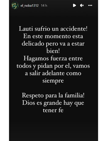 Mensaje del entorno de "El