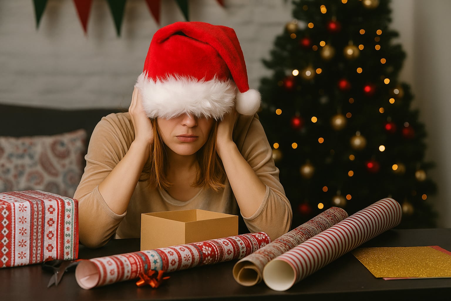 El estrés de fin de año en diciembre se intensifica por balances personales, compromisos sociales y expectativas de perfección (Imagen Ilustrativa Infobae)