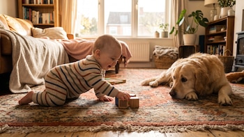 Un estudio sugiere que los bebés que conviven con perros tienen mejor salud respiratoria