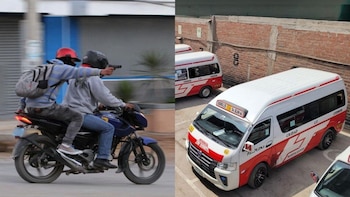 Transportista y pasajeros fueron atacados