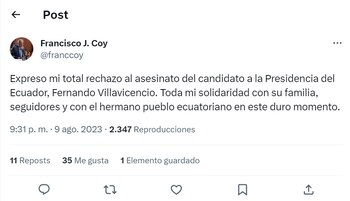 Trino de vicecanciller Francisco J.