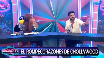 Pablo Heredia quebra o silêncio sobre o apoio de Shirley Arica: “Isso me deixou desconfortável”. Captação: Magaly TV La Firme.
