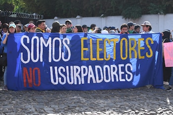 Protestas por elección de la rectoría de la Universidad San Carlos en Guatemala