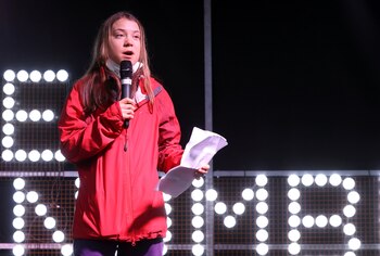 Greta Thunberg habló al final