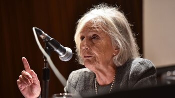 Beatriz Sarlo,en la Biblioteca Nacional,
